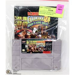 NINTENDO DONKEY KONG COUNTRY W/BOOKLET