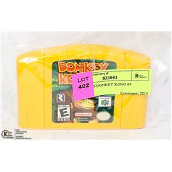 N64 GOLD DONKEY KONG 64