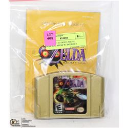 NINTENDO 3D GOLD ZELDA MAJORAS MASK W/ BOOKLET