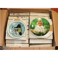 BOX- BRADFORD EXCHANGE & MORE COLLECTOR PLATES X16