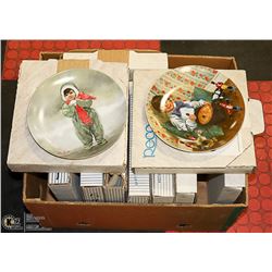 BOX- BRADFORD EXCHANGE & MORE COLLECTOR PLATES X20