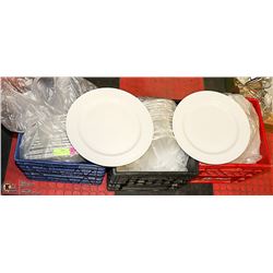 4 DOZEN 12 1/2'' LARGE DINNER / PIZZA PLATES