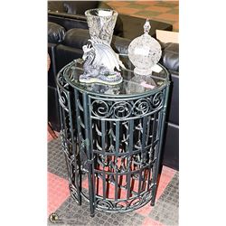METAL WINE RACK 32 INCH TALL