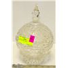 Image 1 : CRYSTAL CANDY DISH 10 INCH TALL