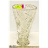 PINWHEEL CRYSTAL VASE 10 INCH TALL
