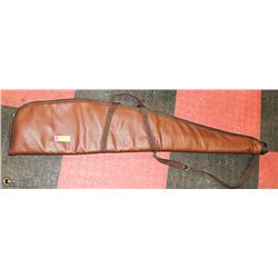 DARK BROWN LONG GUN CASE PADDED,