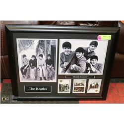 THE BEATLES "BRITISH INVASION" FRAMED PICTURE