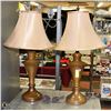 Image 1 : SET OF 2 BROWN TRI-LIGHT LAMPS - 28"-TALL,