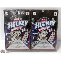 TWO SEALED UPPER DECK BOX 90/91