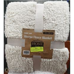 NEW HOME STYLE SHERPA FLEECE BLANKET 150 X 200CM