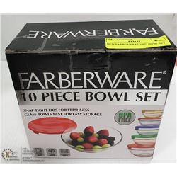 NEW FARBERWARE 10PC BOWL SET
