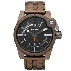 NEW DIESEL OVERSIZED 48MM BROWN STRAP MSRP $ 299