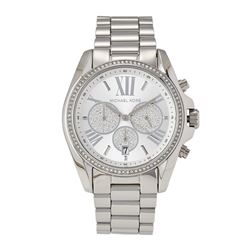 NEW MICHAEL KORS TRIPLE CHRONO PAVE MSRP $449