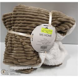 NEW M.S.HOME 50" X 60" SUPER SOFT THROW