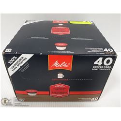MELITTA 40 COFFEE PODS MEDIUM DARK ROAST