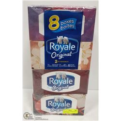 8 BOXES ROYALE ORIGINAL 2PLY FACIAL TISSUES