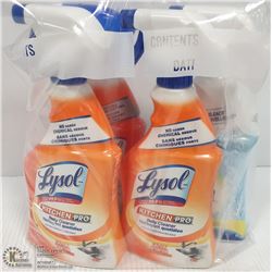 LOT OF 4 ASSORTED LYSOL 650ML CLEANERS