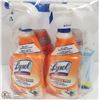 Image 1 : LOT OF 4 ASSORTED LYSOL 650ML CLEANERS