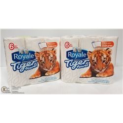 12 ROLLS OF ROYALE REGULAR ROLL PAPER TOWELS