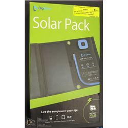 BIG BLUE EASY CARRY SOLAR POWERED DEVICE CHARGING