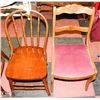 Image 1 : LOT OF 2  ASSORTED WOODEN CHAIRS