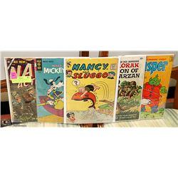 5 CLASSIC COMICS 10 CENT & 12 CENT VINTAGE  1950S