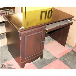 BROWN WOOD COMPUTER DESK 47 X 24 X 30