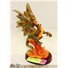 Image 1 : FIRE DRAGON FIGURINE, APPROX 8" TALL