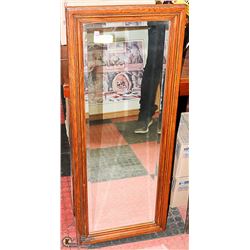 ESTATE VINTAGE SOLID DARK WOOD FRAMED