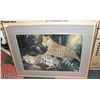 Image 1 : LARGE LEOPARD FRAMED PICTURE 42"X33"