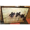Image 1 : 32''X42'' NICELY FRAMED PRINT ON CANVAS 42"X32"