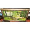 Image 1 : LARGE ORIGINAL PAINTING OF A FOREST 54" X 29"