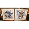Image 1 : LOT OF 2 30X30 FRAMED ART