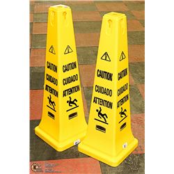 PAIR OF NEW RUBBERMAID 36" SAFETY CONES