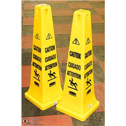 PAIR OF NEW RUBBERMAID 36" SAFETY CONES