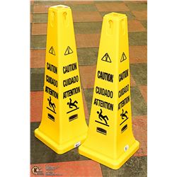 PAIR OF NEW RUBBERMAID 36" SAFETY CONES