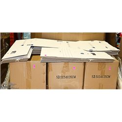 STACK OF IRON MOUNTAIN FOLDING FILE BOXES