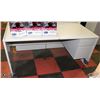 Image 1 : DESK WITH DRAWERS, NO KEYS. 65" X 30" X 31".
