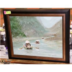 VIETNAM ORIGINAL OIL PAINTING 25"X21"