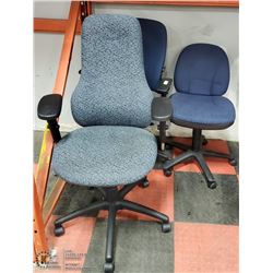 LOT OF 3  ASSORTED COMPUTER / OFFICE CHAIRS