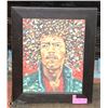 Image 1 : JIMI HENDRIX FRAMED PICTURE 14"X17"