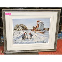 PRAIRIE WINTER PRINT BY JOAN HEALEY 30"X25"