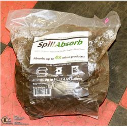 7LB BAG OF SPILL ABSORB 100% ORGANIC INDUSTRIAL