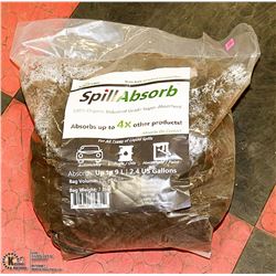 7LB BAG OF SPILL ABSORB 100% ORGANIC INDUSTRIAL