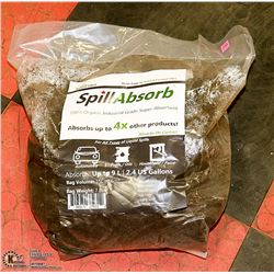 7LB BAG OF SPILL ABSORB 100% ORGANIC INDUSTRIAL