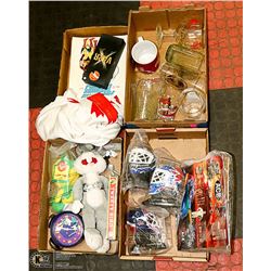 4 FLATS OF ASSORTED ESTATE MISC GLASSES