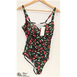 EKOUAER BLACK WITH CHERRIES SIZE XL LADYS ONE