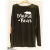 Image 1 : BLACK SIZE L LADYS MAMA BEAR LONG SLEEVE SHIRT