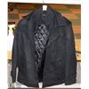 Image 1 : BLACK SIZE LARGE MENS OVER COAT