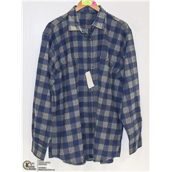 ALIMENS GENTAL MEN'S COLLECTION BLUE PLAID SIZE